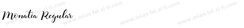 Monatia Regular字体转换
